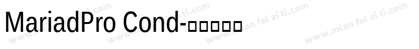 MariadPro Cond字体转换